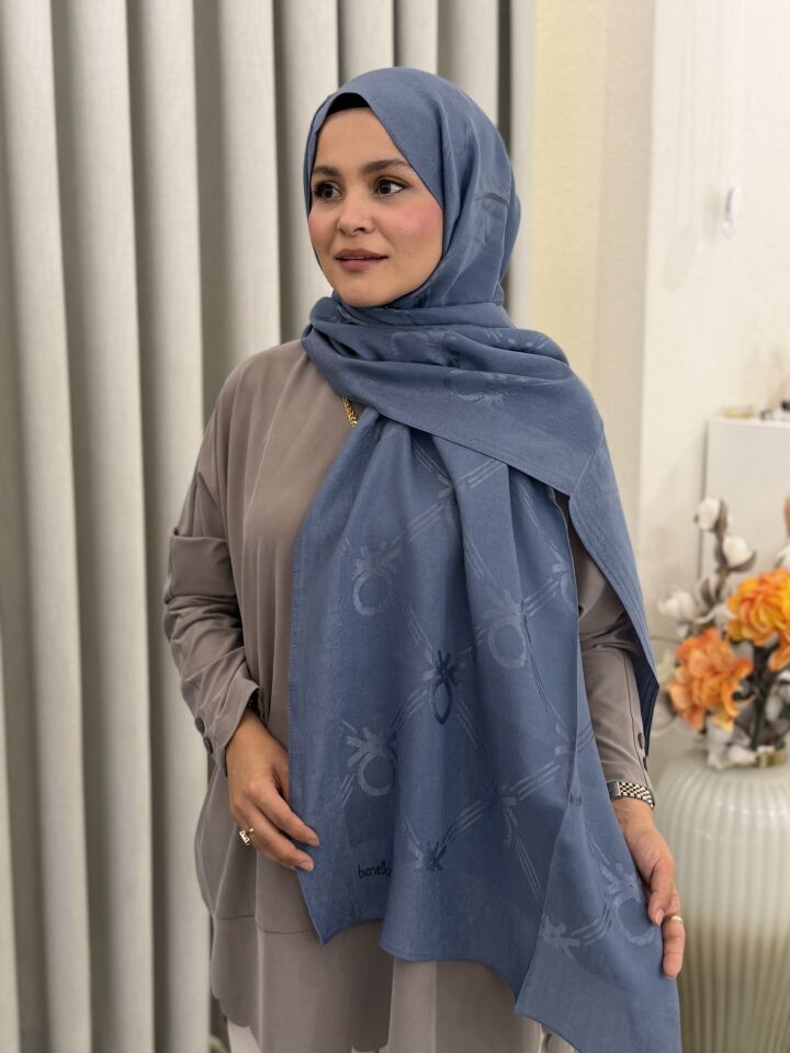 BENETTON LYOCELL ŞAL İNDİGO