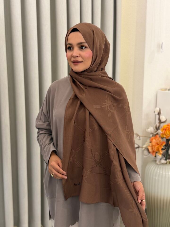 BENETTON LYOCELL ŞAL KAHVE