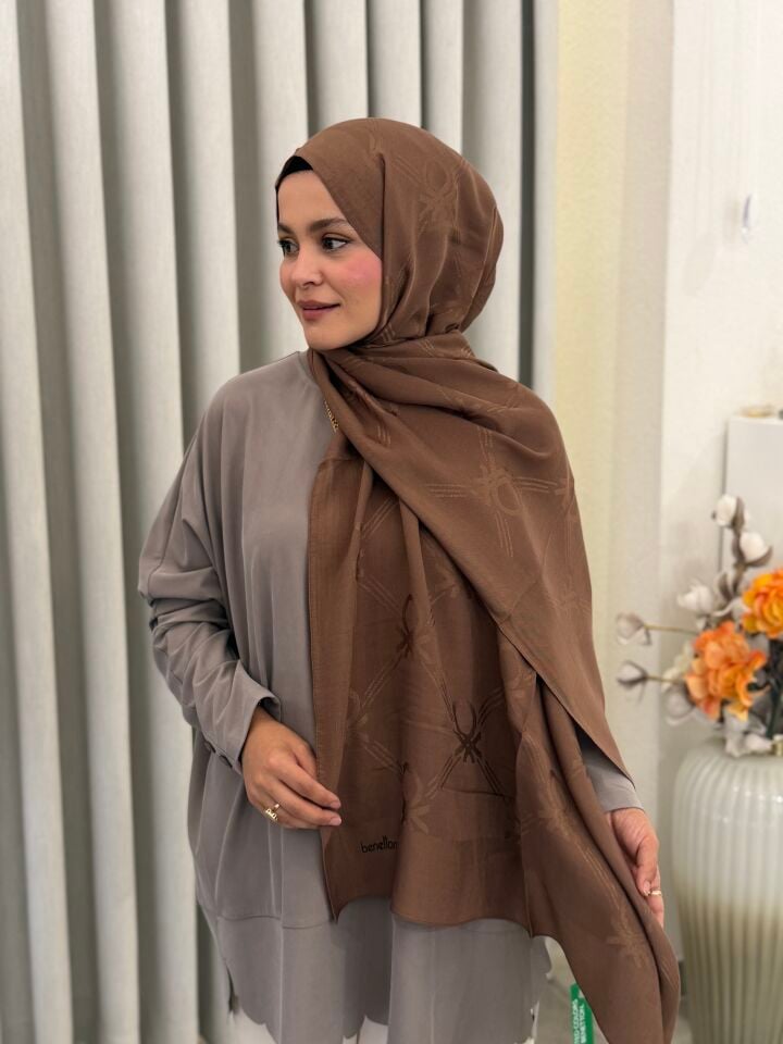 BENETTON LYOCELL ŞAL KAHVE
