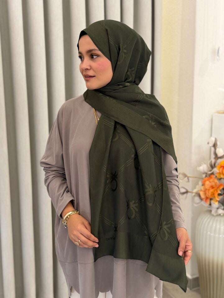 BENETTON LYOCELL ŞAL HAKİ