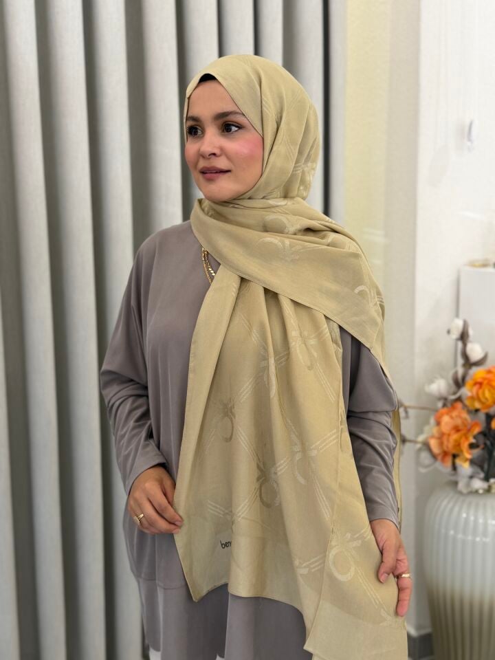 BENETTON LYOCELL ŞAL AÇIK GOLD