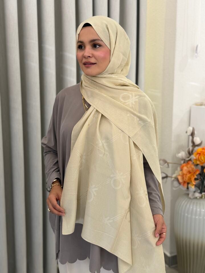 BENETTON LYOCELL ŞAL KREM