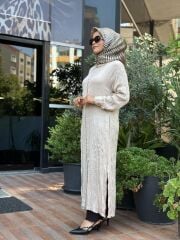 CİNDRELLA GİY-ÇIK MODEL UZUN GÖMLEK BEJ