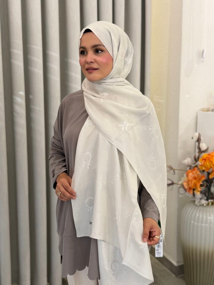 BENETTON LYOCELL ŞAL EKRU