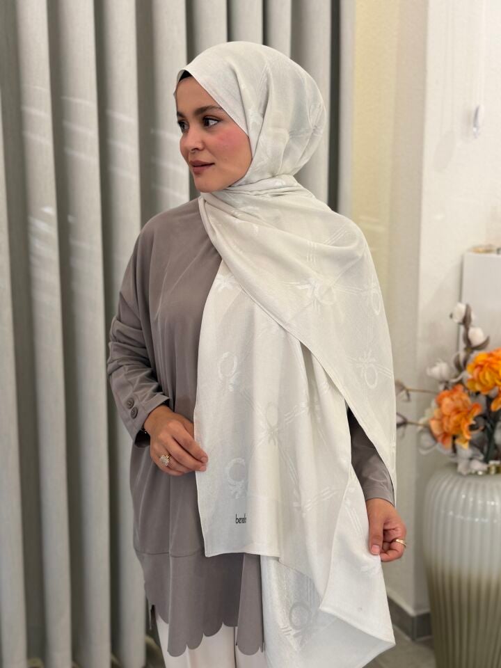 BENETTON LYOCELL ŞAL EKRU