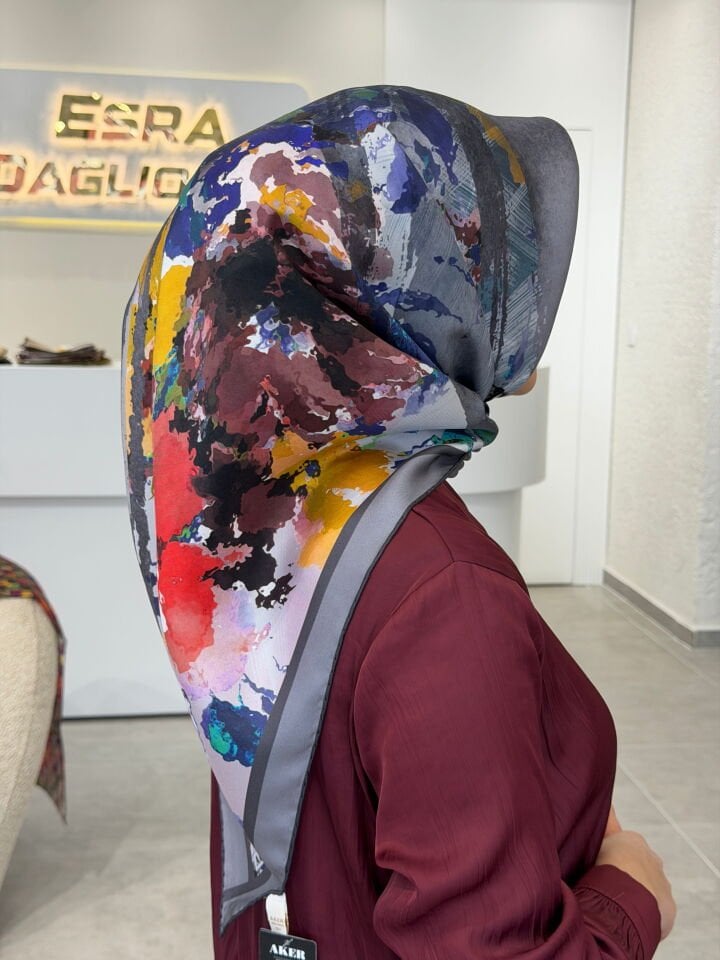 AKER TİWİL İPEK EŞARP