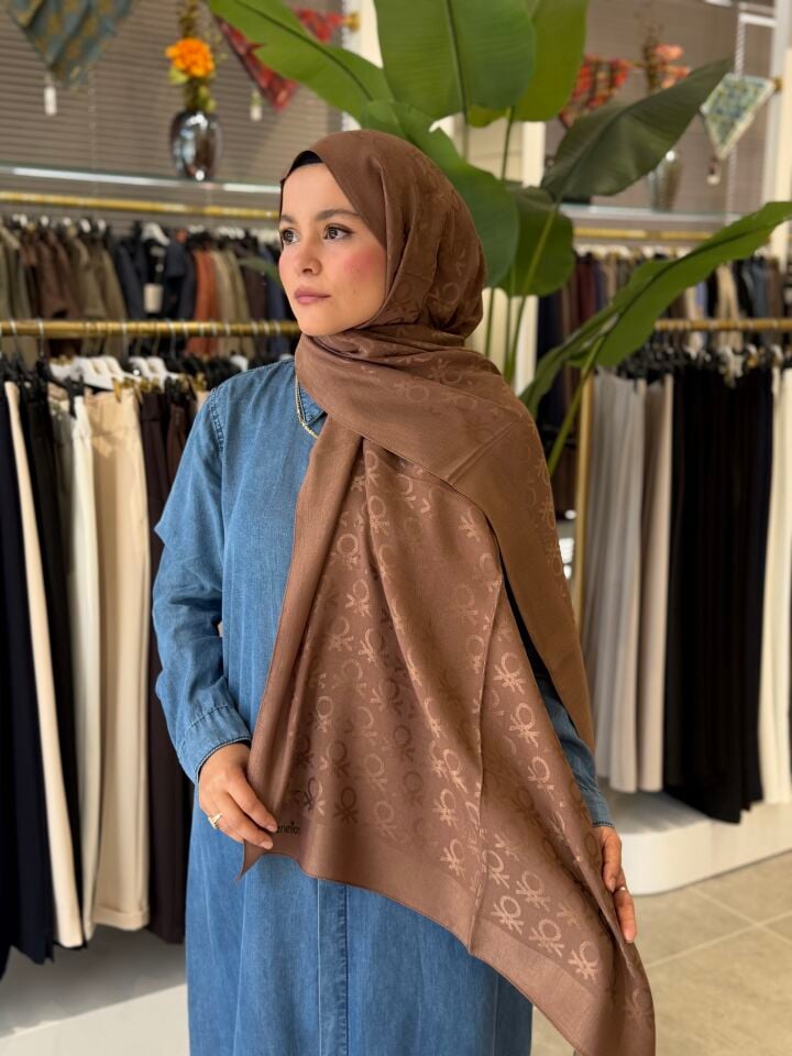 BENETTON LYOCELL ŞAL KAHVE