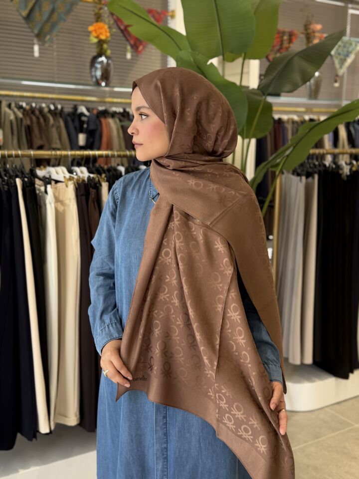 BENETTON LYOCELL ŞAL KAHVE