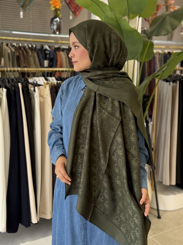 BENETTON LYOCELL ŞAL HAKİ