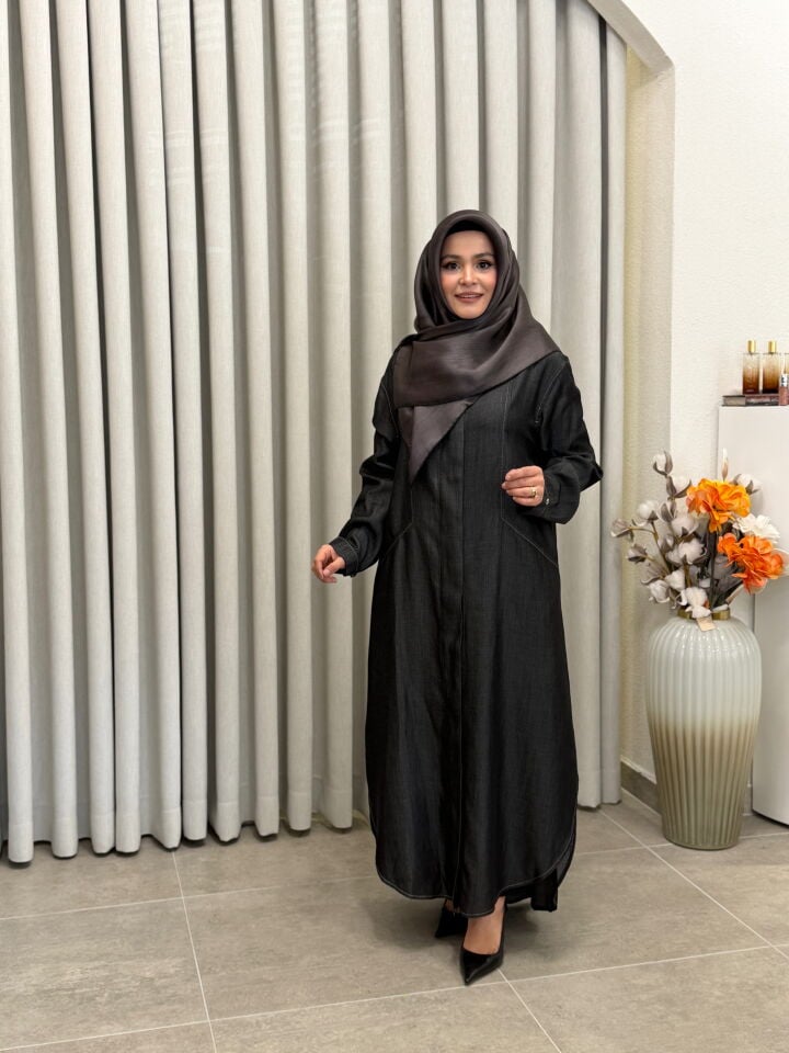 ARMİNE TREND TENCEL KOT GİY-ÇIK ANTRASİT