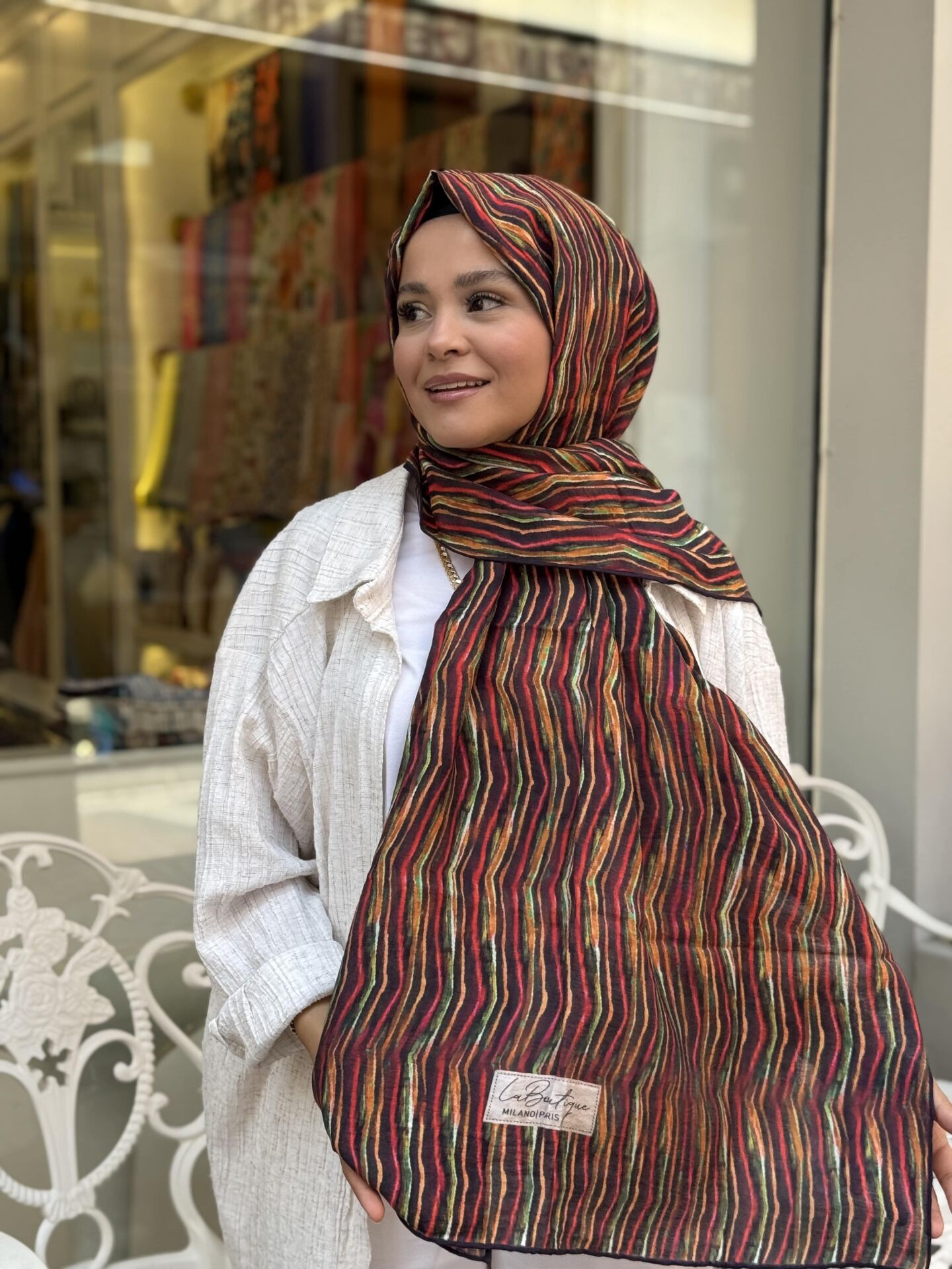 LA BOUTİQUE YAZ SERİNLİĞİ ŞAL 70X190