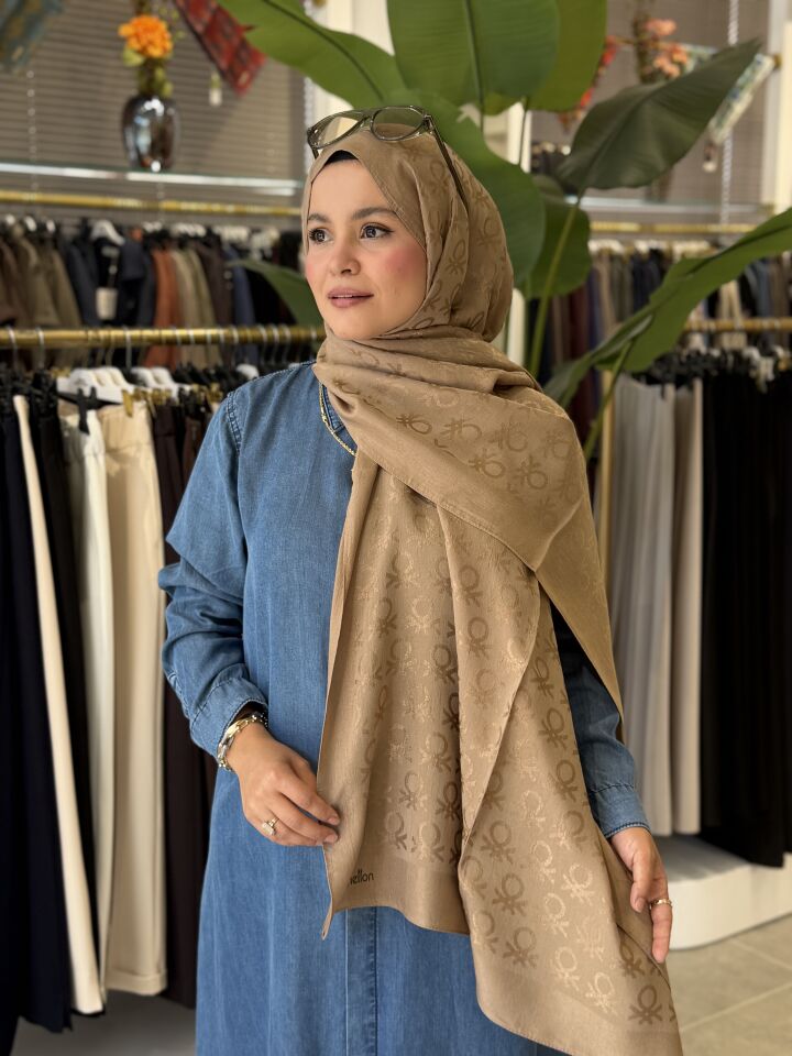 BENETTON LYOCELL ŞAL CAMEL