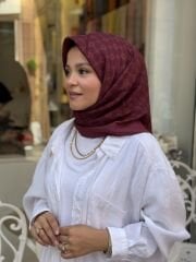 AKER ELEGANCE MONOGRAM EŞARP