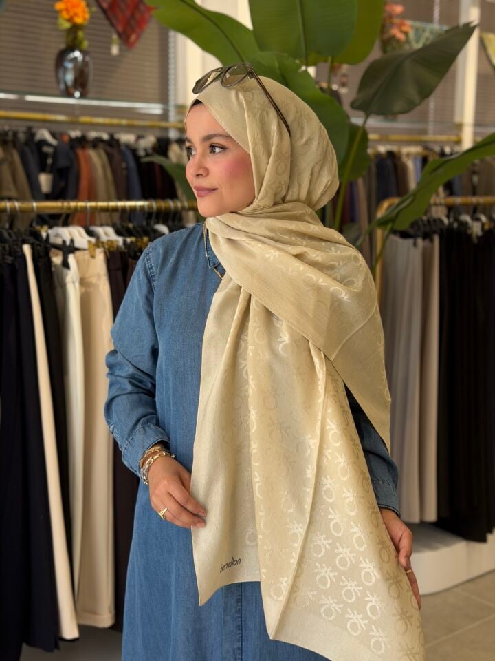 BENETTON LYOCELL ŞAL KREM