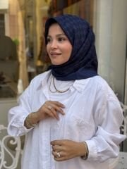 AKER ELEGANCE MONOGRAM EŞARP