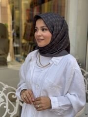 AKER ELEGANCE MONOGRAM EŞARP