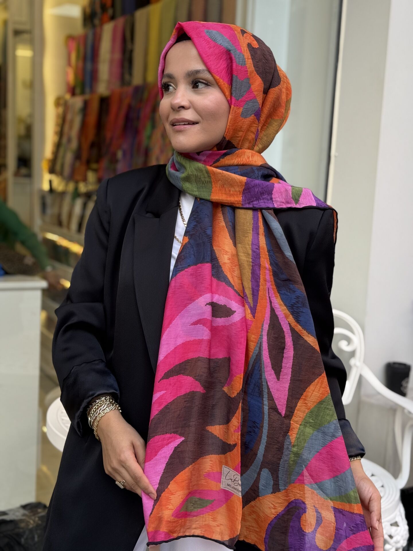 LA BOUTİQUE YAZ SERİNLİĞİ ŞAL 70X190