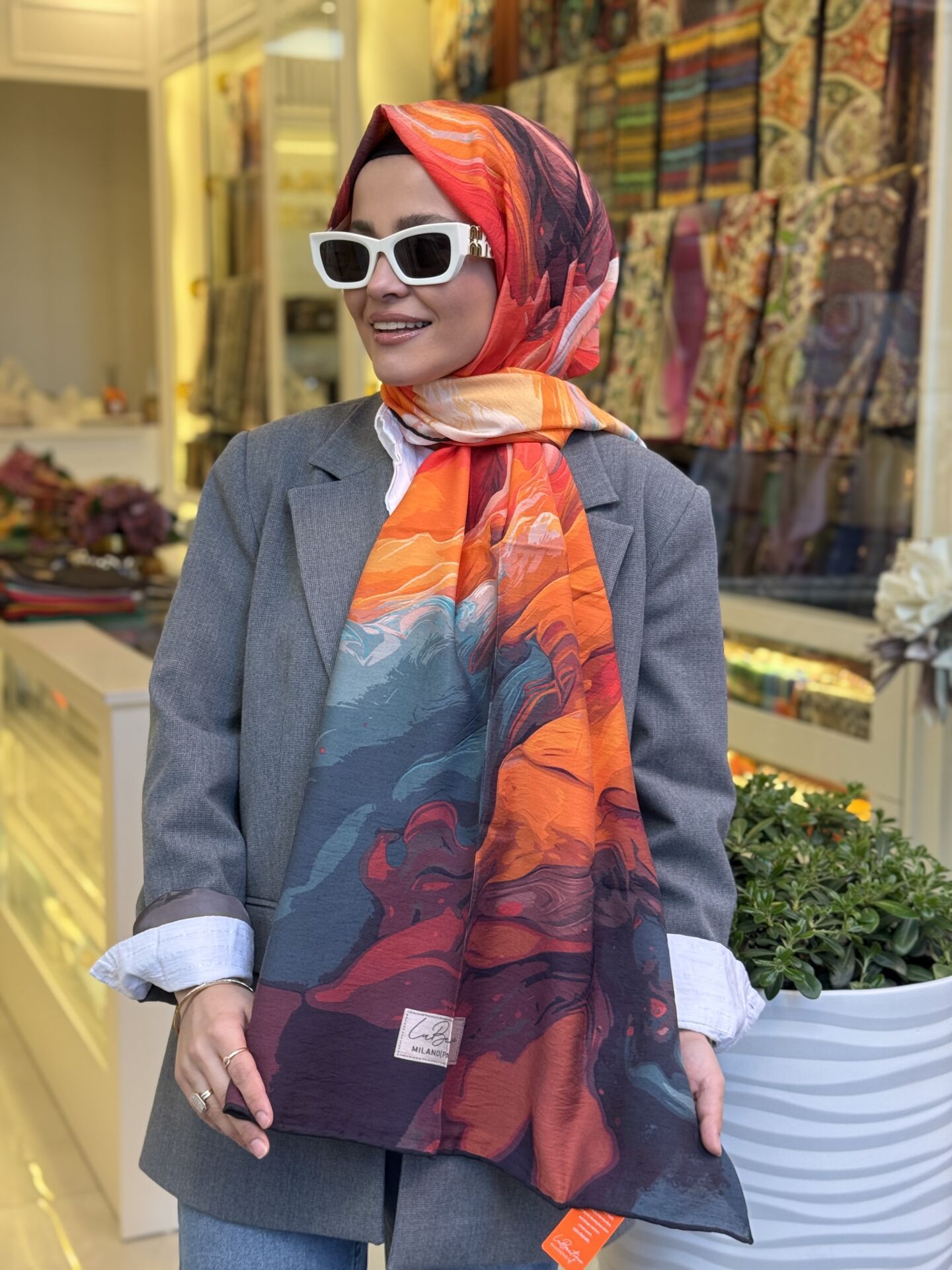 LA BOUTİQUE YAZ SERİNLİĞİ ŞAL 70X190