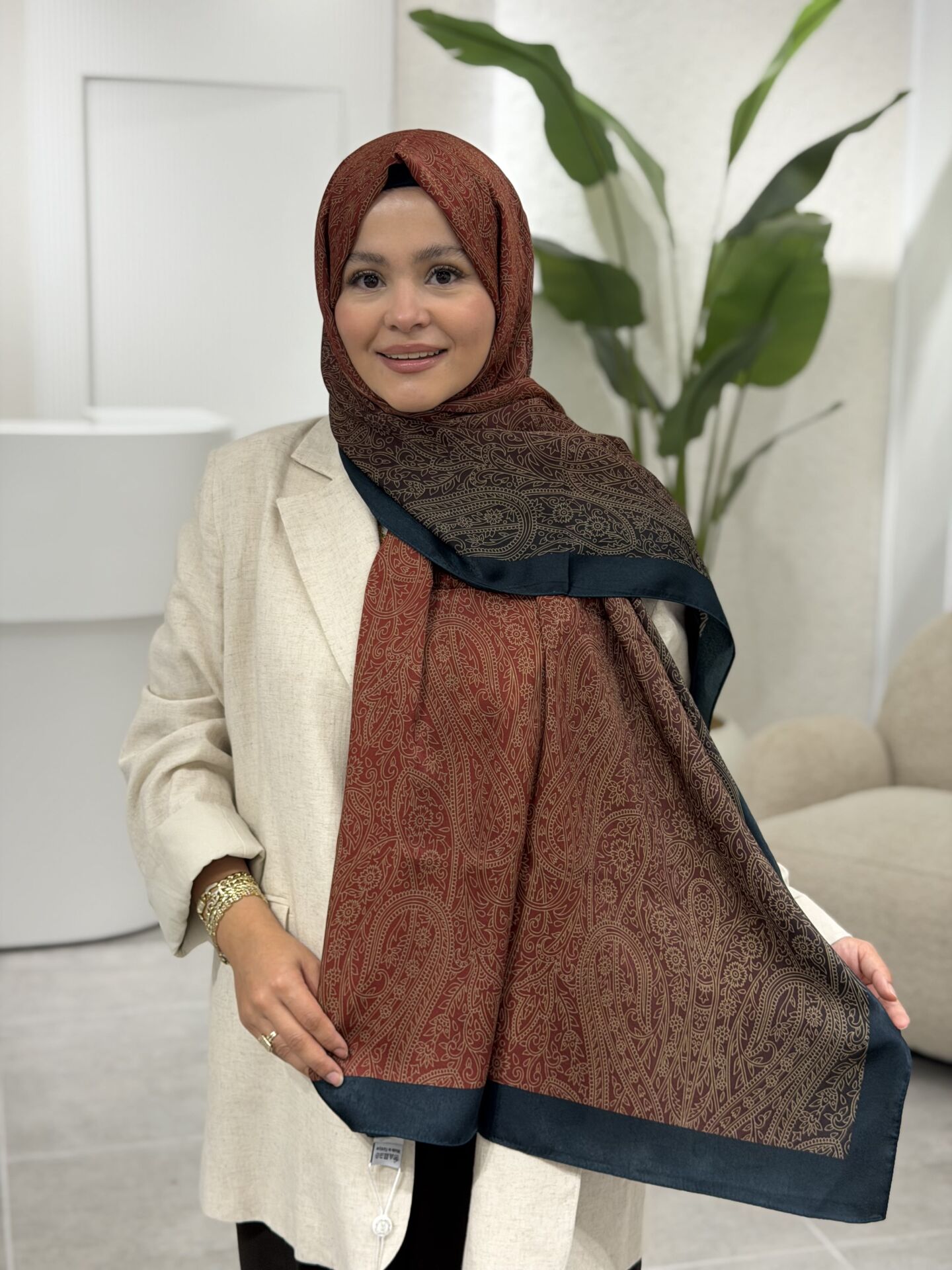 FLOŞ VİSCON RETRO PREMİUM ŞAL 75X190