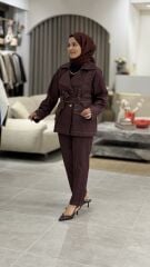 YAQA DENİM HAVUÇ PANTOLON BORDO