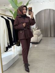 YAQA DENİM HAVUÇ PANTOLON BORDO