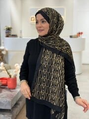 ARMANDA İTHAL VUAL ŞAL SİYAH DORE