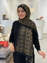 ARMANDA İTHAL VUAL ŞAL SİYAH DORE