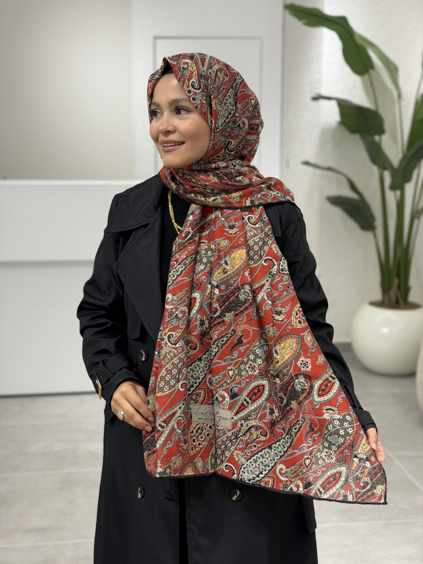 LA BOUTİQUE YAZ/GÜZ SERİNLİĞİ ŞAL 70X190