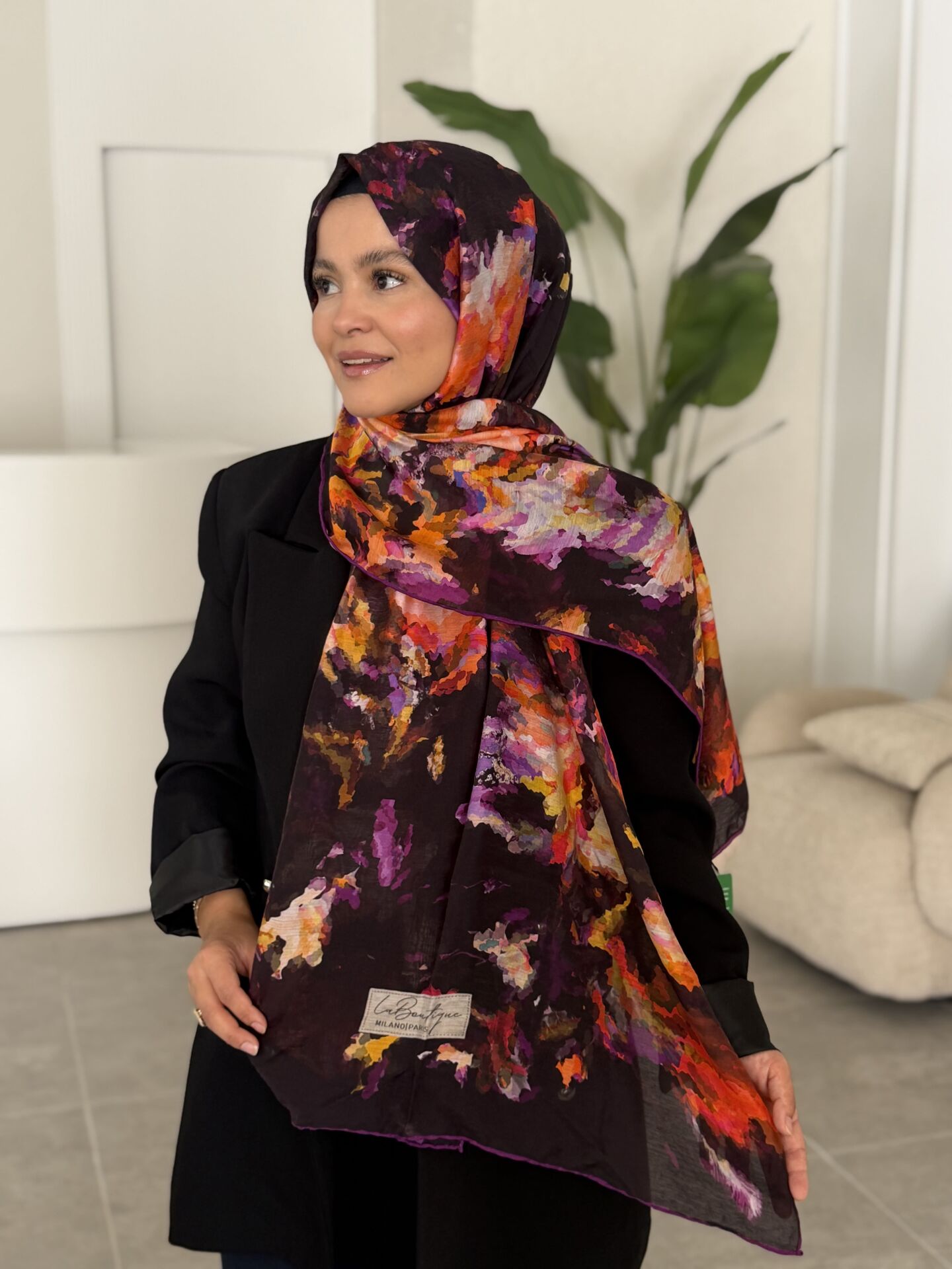 LA BOUTİQUE YAZ/GÜZ SERİNLİĞİ ŞAL 70X190