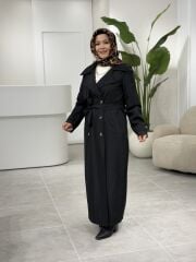 ESRA DAĞLIOĞLU TRENÇKOT SİYAH