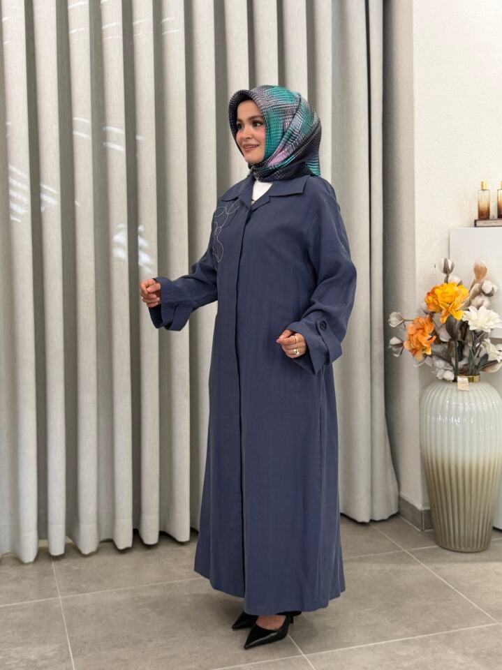 ARMİNE TREND YAKA DETAYLI GİY-ÇIK İNDİGO