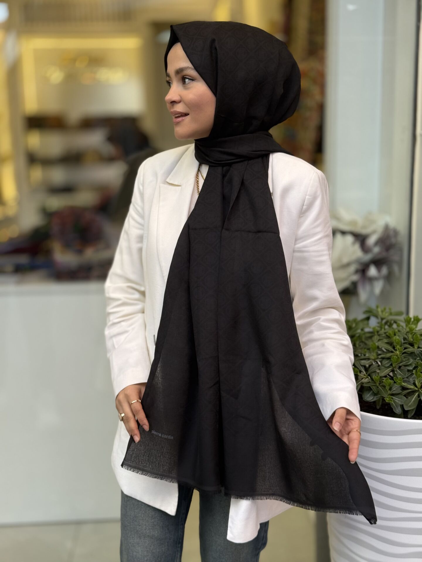 PİERRE CARDİN ELEGANCE MONOGRAM ŞAL