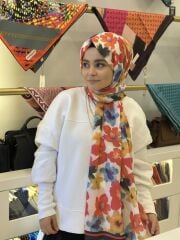 SENSİTİVE DESENLİ PAMUK ŞAL