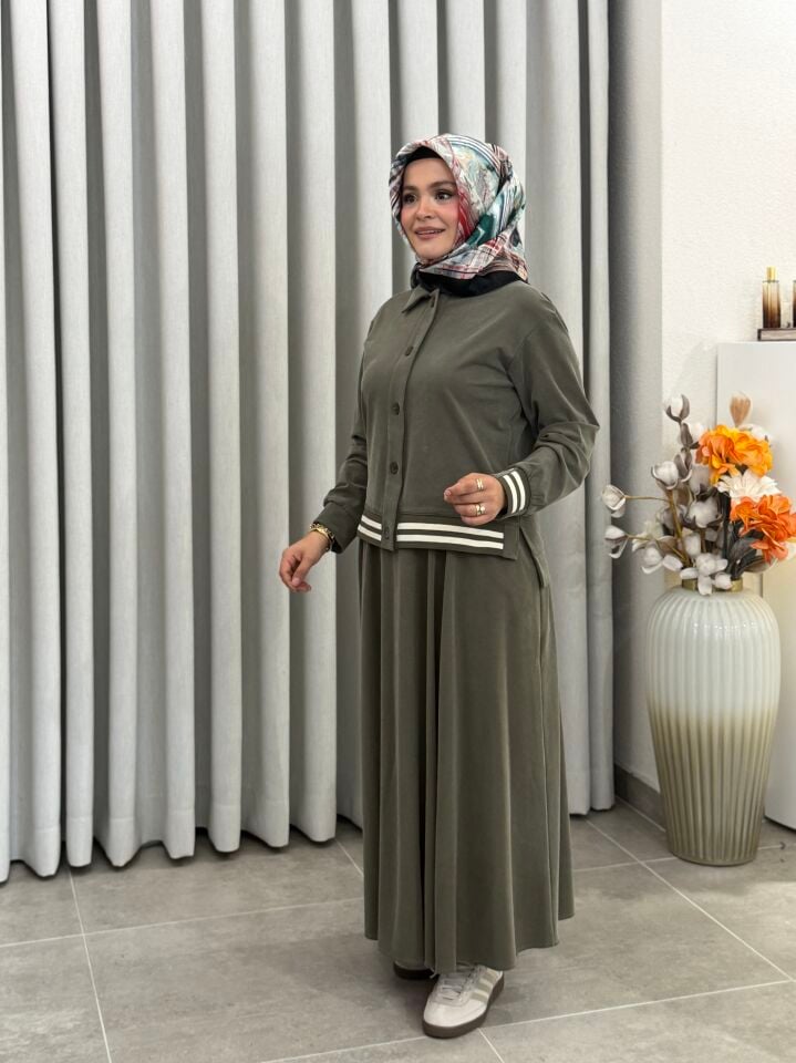ARMİNE TREND OYSHO ETEKLİ TAKIM HAKİ