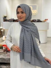 ARMANDA ELEGANCE ŞAL KOYU GRİ