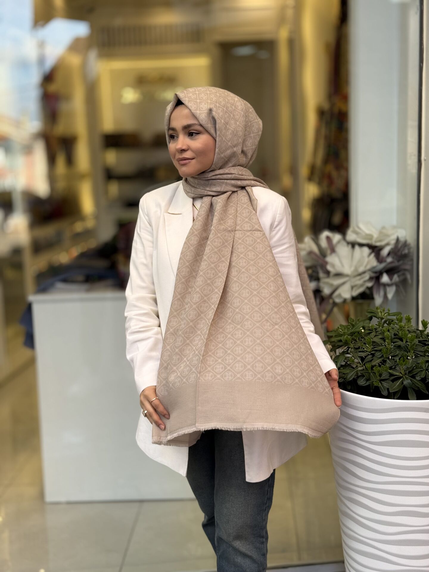 PİERRE CARDİN ELEGANCE MONOGRAM ŞAL