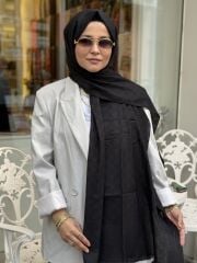 AKER ELEGANCE MONOGRAM ŞAL