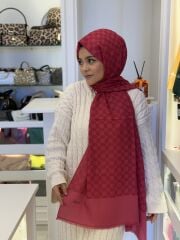 AKER ELEGANCE MONOGRAM ŞAL