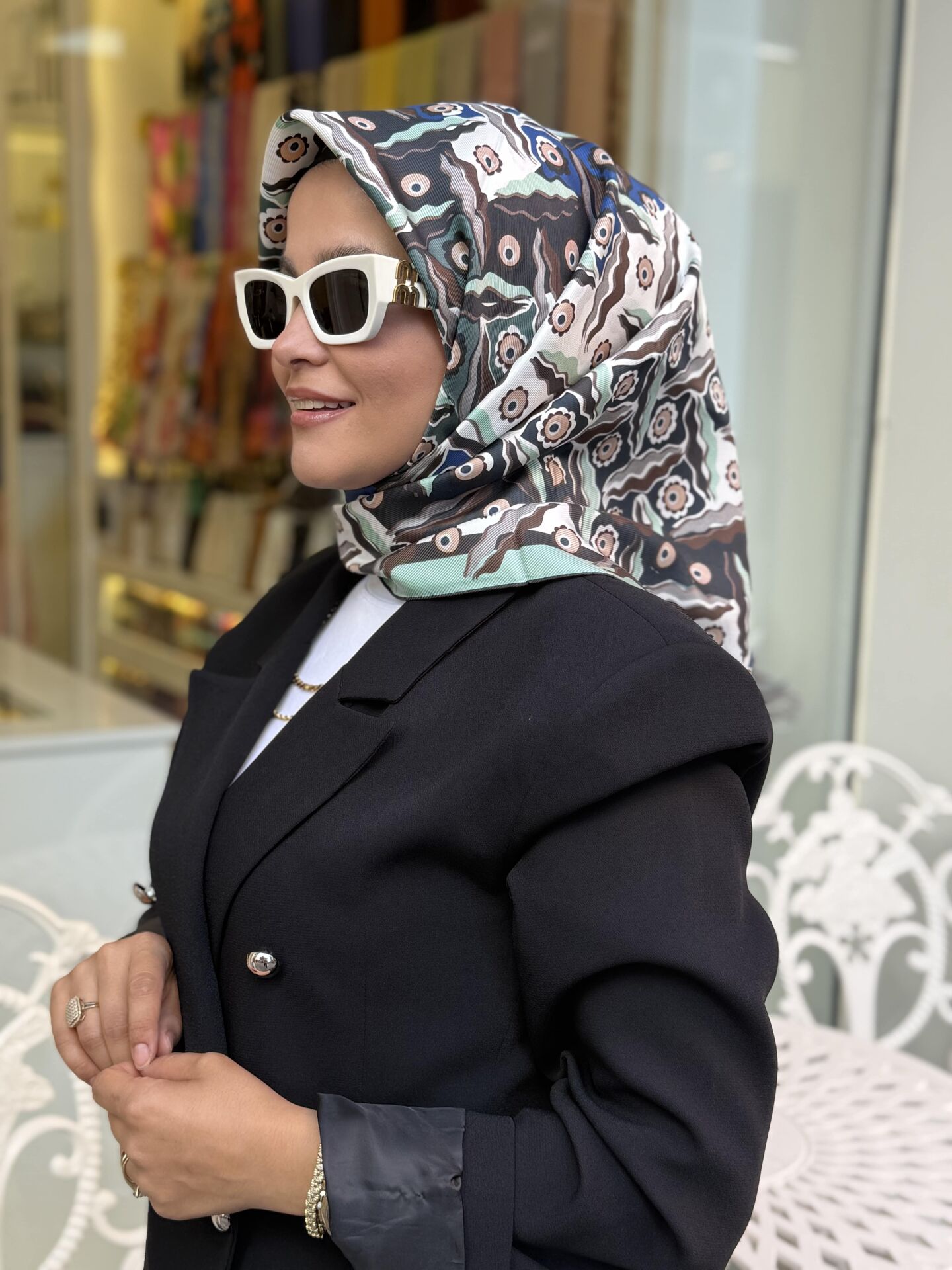 İMANNOOR TWİLL İPEK EŞARP ÇİFT TARAFLI