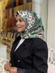 İMANNOOR TWİLL İPEK EŞARP ÇİFT TARAFLI