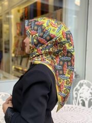 İMANNOOR TWİLL İPEK EŞARP ÇİFT TARAFLI
