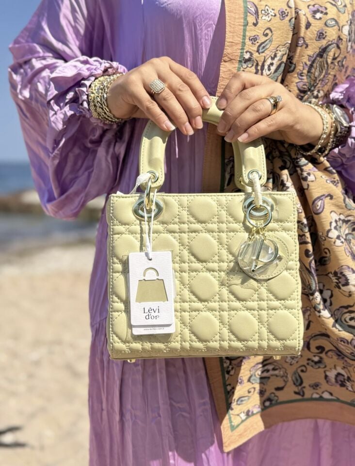 LEVİDOR İTHAL DERİ ÇANTA AÇIK YEŞİL