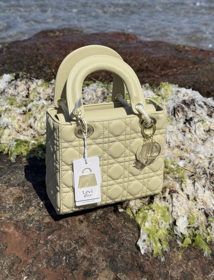 LEVİDOR İTHAL DERİ ÇANTA AÇIK YEŞİL