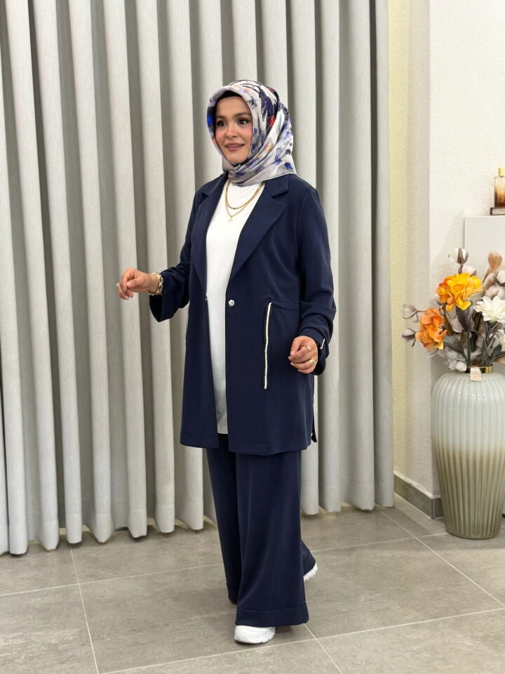 AVENNA OYSHO CEKETLİ PANTALONLU TAKIM LACİVERT