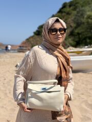 LEVİDOR İTHAL DERİ ÇANTA BEJ