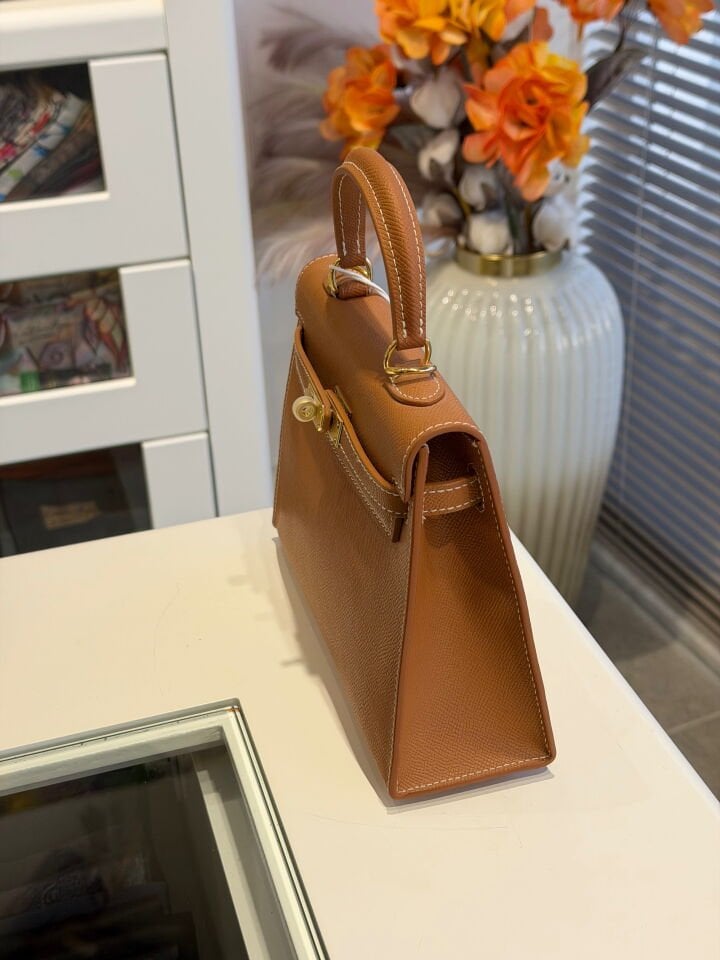 LEVİDOR İTHAL DERİ ÇANTA KAHVE