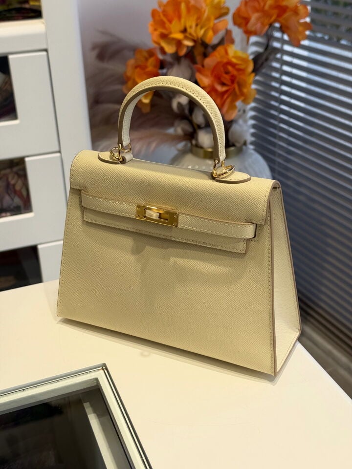 LEVİDOR İTHAL DERİ ÇANTA BEJ