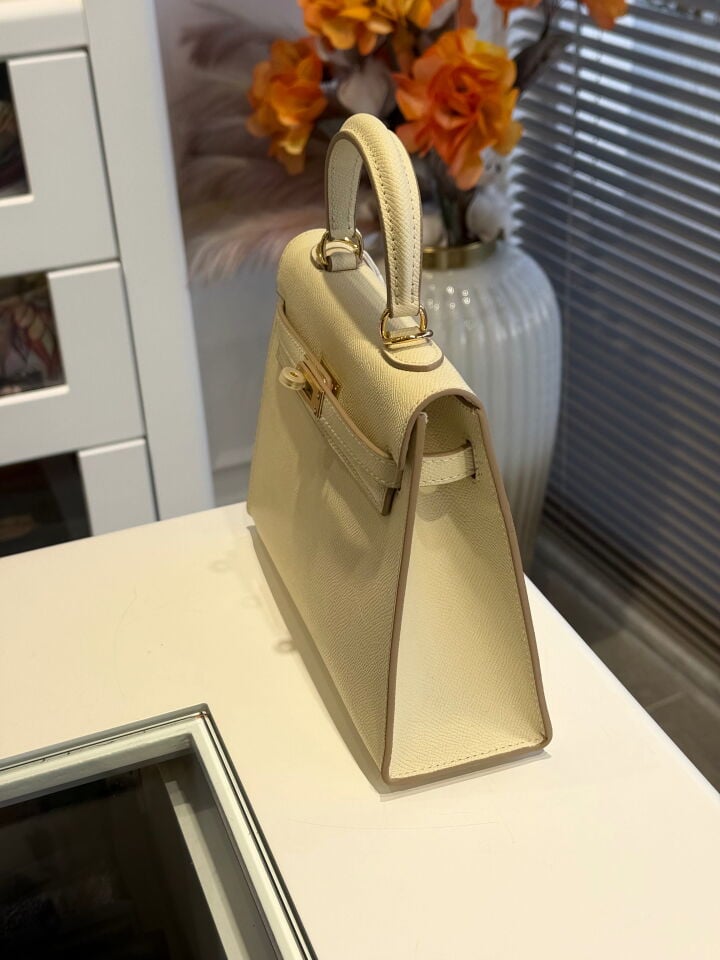 LEVİDOR İTHAL DERİ ÇANTA BEJ