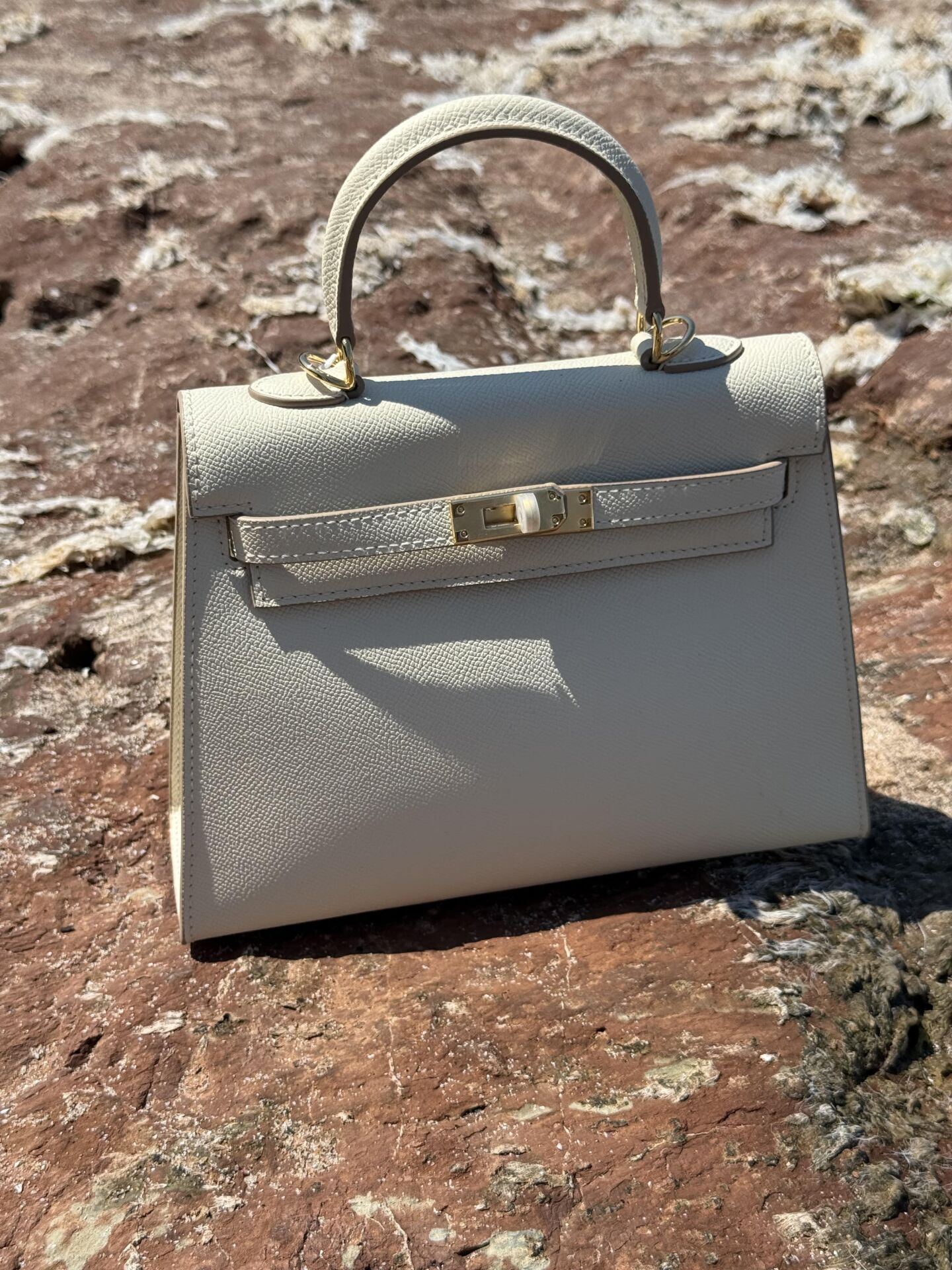 LEVİDOR İTHAL DERİ ÇANTA BEJ