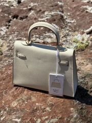 LEVİDOR İTHAL DERİ ÇANTA BEJ